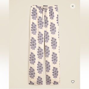 J.Crew New Soleil Pant in blooming lilac block print NWT